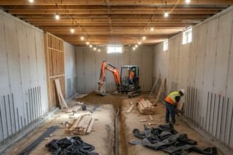 कानपुर के काकादेव में बेसमेंट में संचालित अवैध कोचिंग सेंटर और लटकते बिजली के तार।