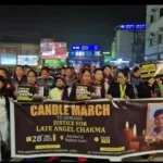 देहरादून में छात्रा एंजेल चकमा के लिए न्याय की मांग करते हुए कैंडल मार्च की प्रतीकात्मक तस्वीर।