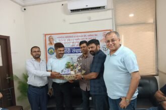 कानपुर गोविंद नगर में एसजीएसटी सेक्टर-3 द्वारा आयोजित व्यापारी संवाद कार्यक्रम की तस्वीर