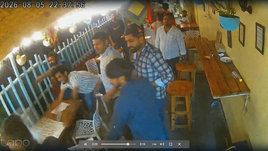 कानपुर के हनुमंत विहार क्षेत्र के एक रेस्टोरेंट में मारपीट की घटना के बाद का सांकेतिक दृश्य।